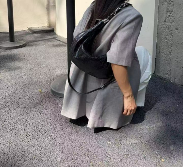 TROUVAILLE韓國直郵女士新款推薦熱賣真品單肩斜跨包羊皮TROUVAILLE單肩/斜跨包