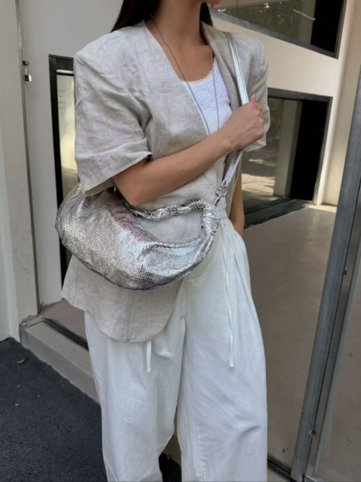 TROUVAILLE韓國直郵女士新款推薦熱賣真品單肩斜跨包羊皮TROUVAILLE單肩/斜跨包