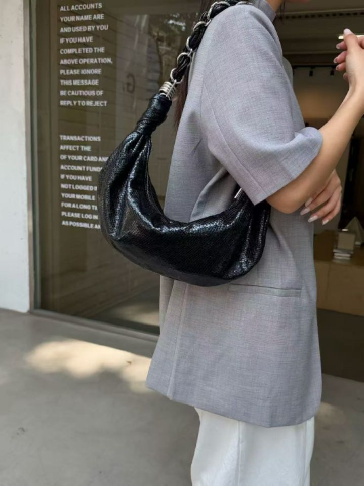 TROUVAILLE韓國直郵女士新款推薦熱賣真品單肩斜跨包羊皮TROUVAILLE單肩/斜跨包圖色3