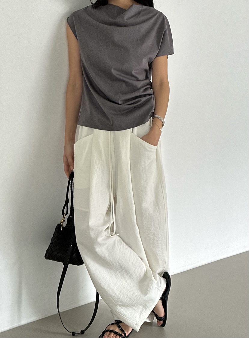 LE VASE韓國東大門代購女裝新款熱賣休閑26春夏人氣職業T恤LE VASET恤