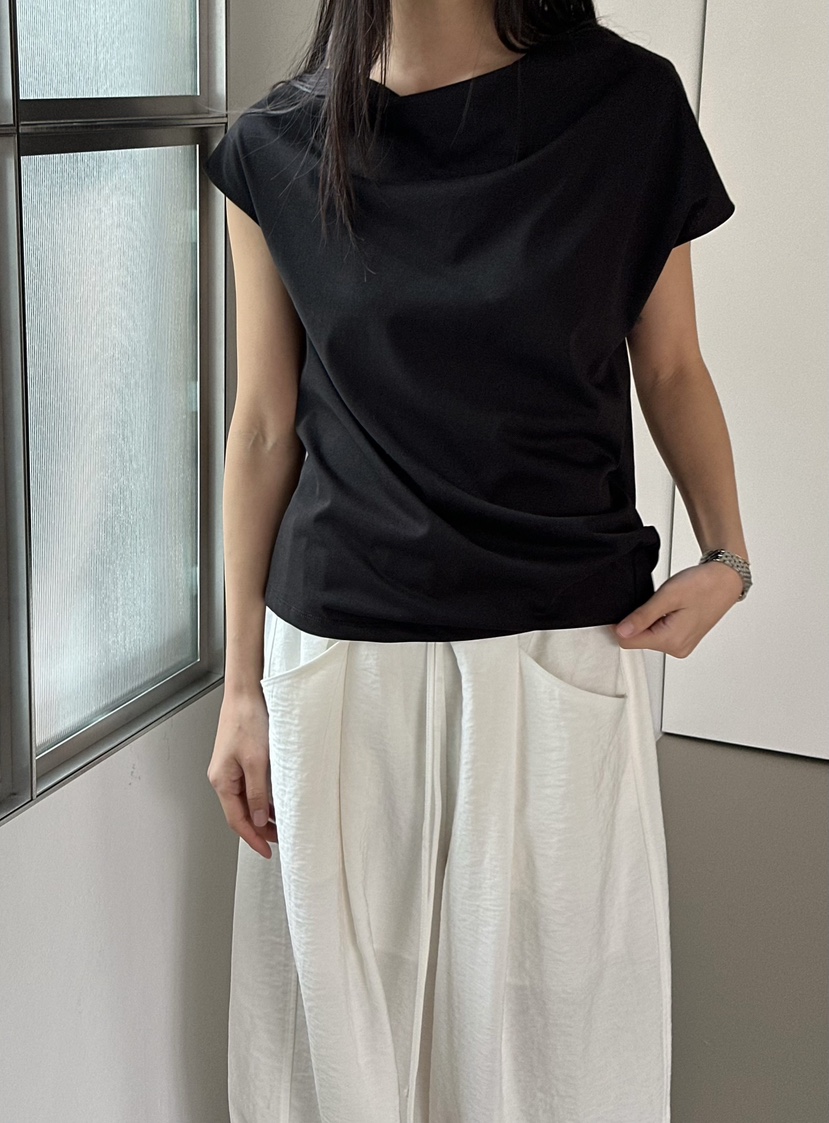 LE VASE韓國東大門代購女裝新款熱賣休閑26春夏人氣職業T恤LE VASET恤