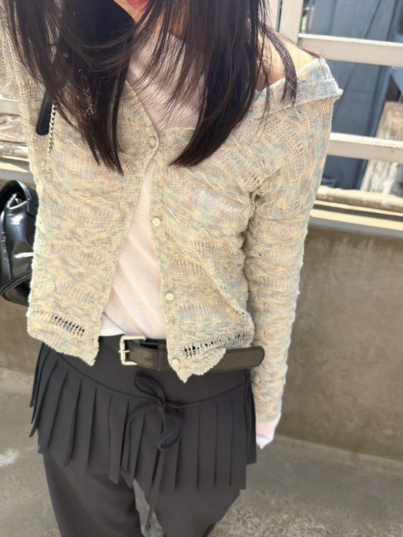 GLITTER韓國直郵實拍女士新品職業人氣26春夏時尚休閑針織衫GLITTER針織衫