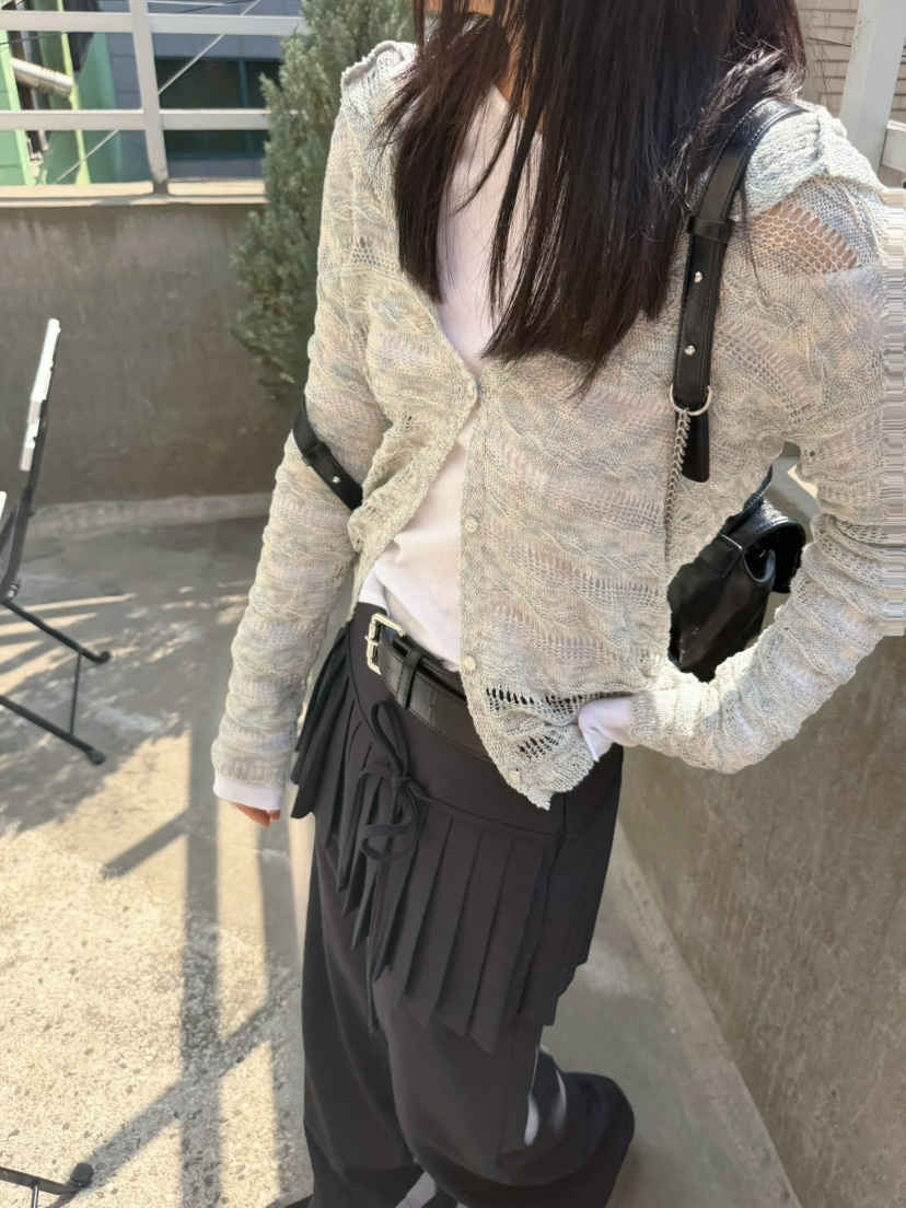 GLITTER韓國直郵實拍女士新品職業人氣26春夏時尚休閑針織衫GLITTER針織衫