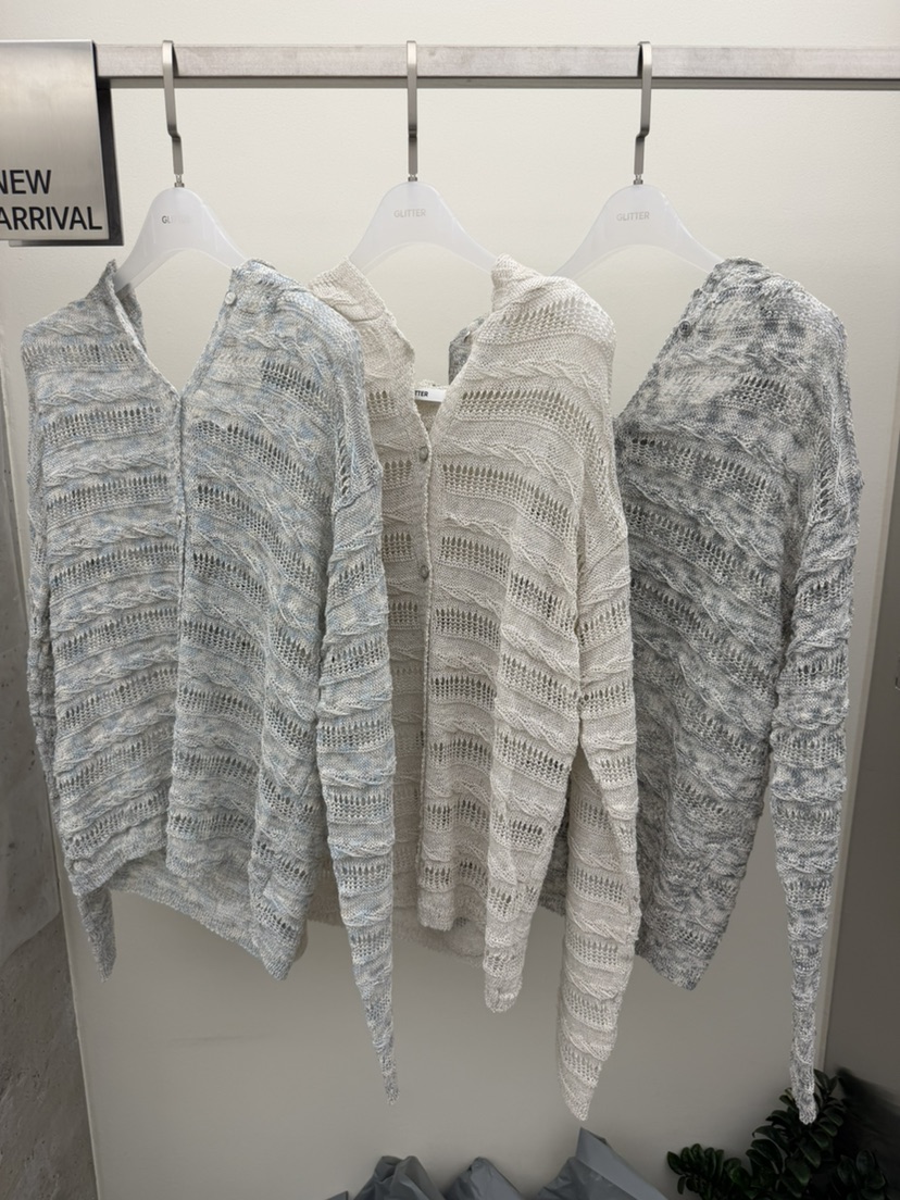 GLITTER韓國直郵實拍女士新品職業人氣26春夏時尚休閑針織衫GLITTER針織衫