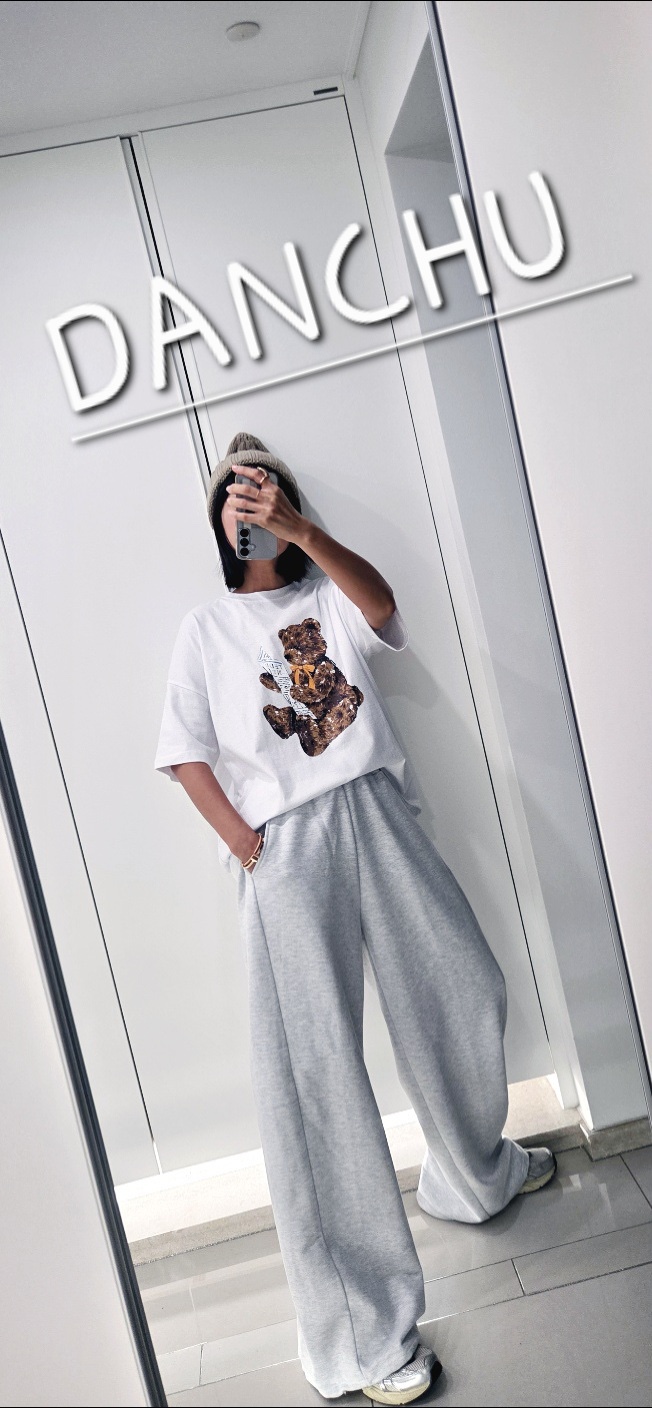 DANCHU韓國直郵女裝新品推薦26春夏時尚職業休閑T恤泰迪熊DANCHUT恤