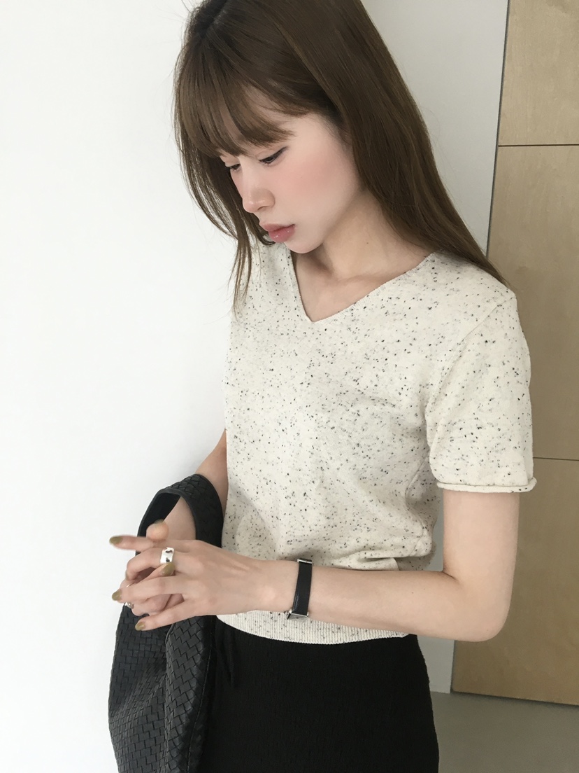 LEGACY韓國直郵實拍女裝新款人氣職業熱賣26春夏針織衫V領LEGACY針織衫