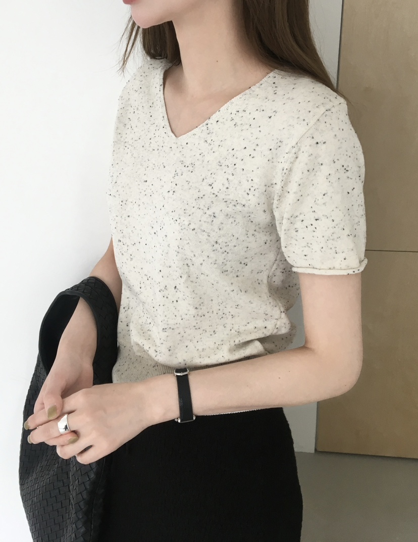 LEGACY韓國直郵實拍女裝新款人氣職業熱賣26春夏針織衫V領LEGACY針織衫