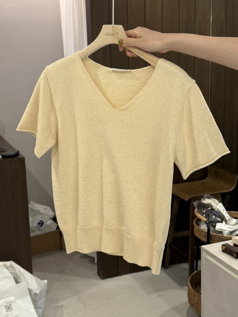 LEGACY韓國直郵實拍女裝新款人氣職業熱賣26春夏針織衫V領LEGACY針織衫圖色2