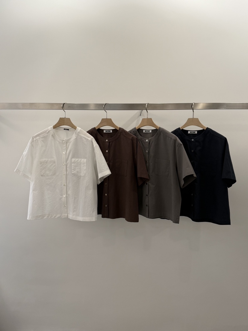 MONE-A韓國代購女裝新品人氣時尚26春夏推薦休閑襯衫蕾絲衫MONE-A襯衫/蕾絲衫