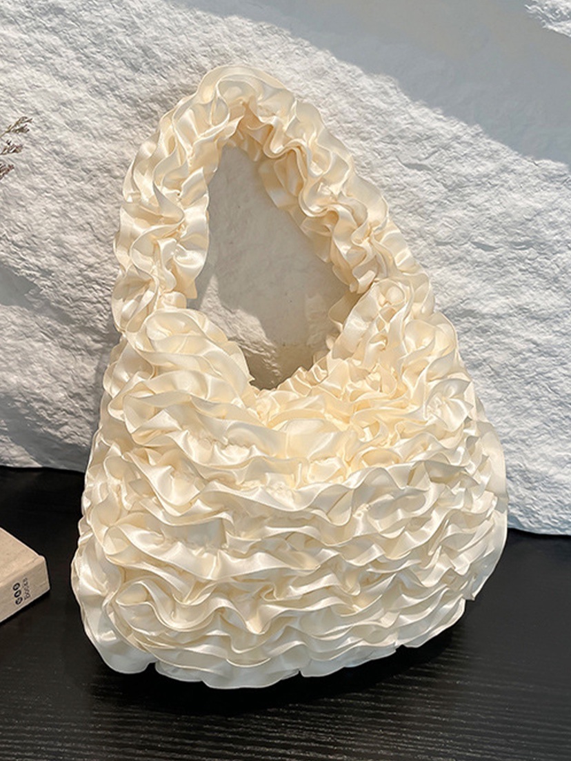 NICEALICE韓國代購女裝新款時尚休閑手拿包腋下包荷葉邊雪紡NICEALICE手拿包/腋下包