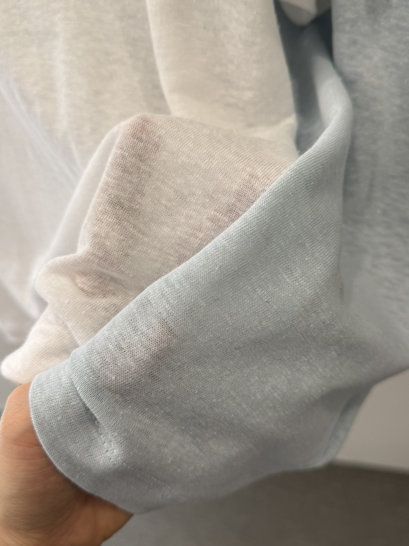 MONE-A韓國直郵女士新款熱賣職業休閑26春夏時尚T恤亞麻布MONE-AT恤