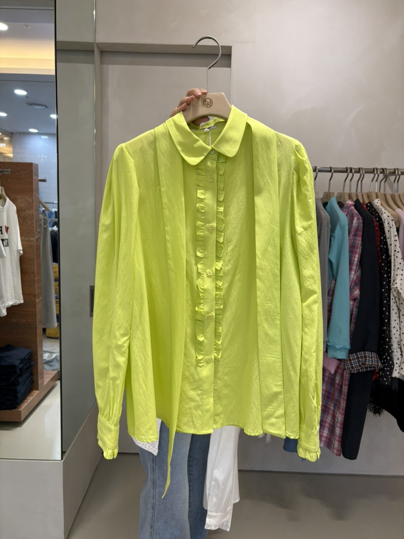 LIVE AID-P韓國直郵實拍女士新品休閑襯衫蕾絲衫含領帶系帶LIVE AID-P襯衫/蕾絲衫圖色3