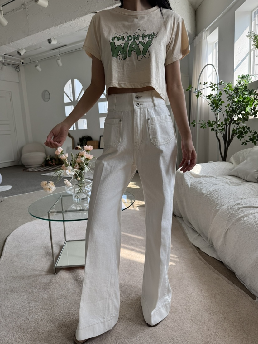 RIAH韓國代購女士新款人氣熱賣推薦休閑時尚26春夏牛仔褲RIAH牛仔褲