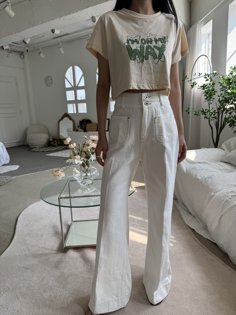 RIAH韓國代購女士新款人氣熱賣推薦休閑時尚26春夏牛仔褲RIAH牛仔褲