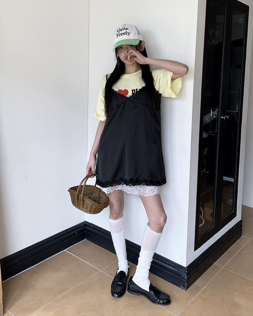 LIVE AID-P東大門代購女士新品熱賣真品26春夏時尚連衣裙LIVE AID-P連衣裙