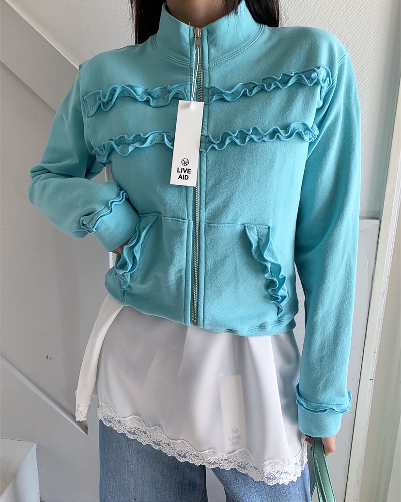 LIVE AID-P韓國東大門直郵女士新品26春夏休閑夾克拉鏈LIVE AID-P夾克