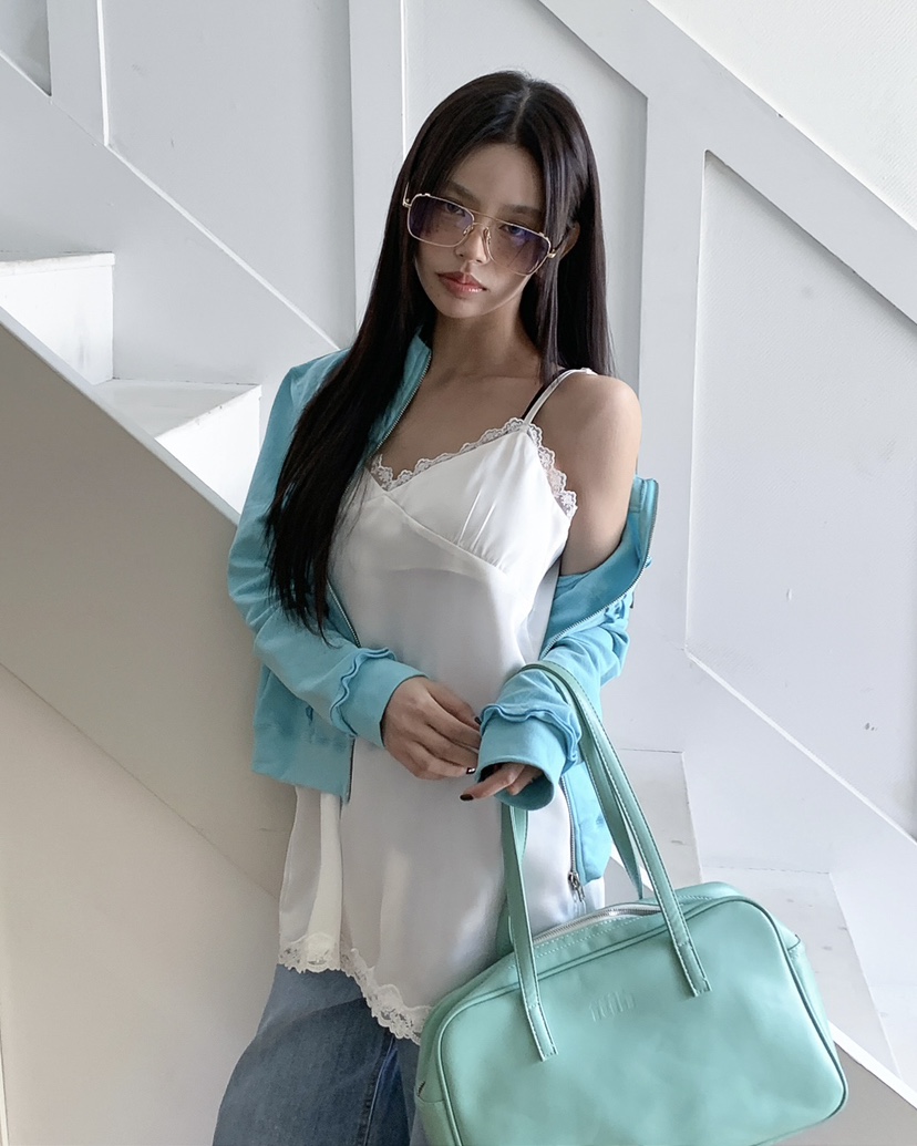 LIVE AID-P韓國東大門直郵女士新品26春夏休閑夾克拉鏈LIVE AID-P夾克