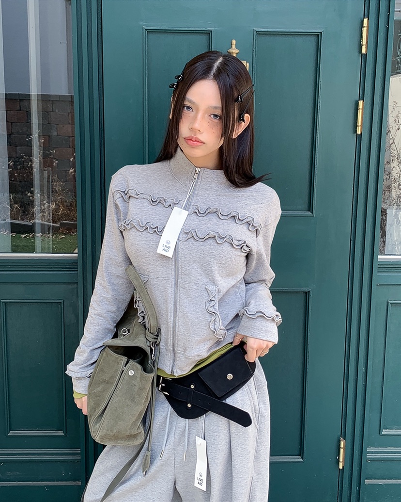 LIVE AID-P韓國東大門直郵女士新品26春夏休閑夾克拉鏈LIVE AID-P夾克