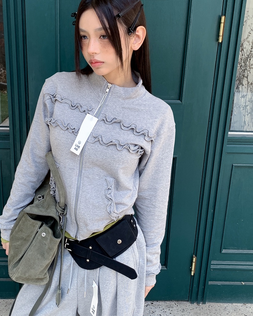 LIVE AID-P韓國東大門直郵女士新品26春夏休閑夾克拉鏈LIVE AID-P夾克