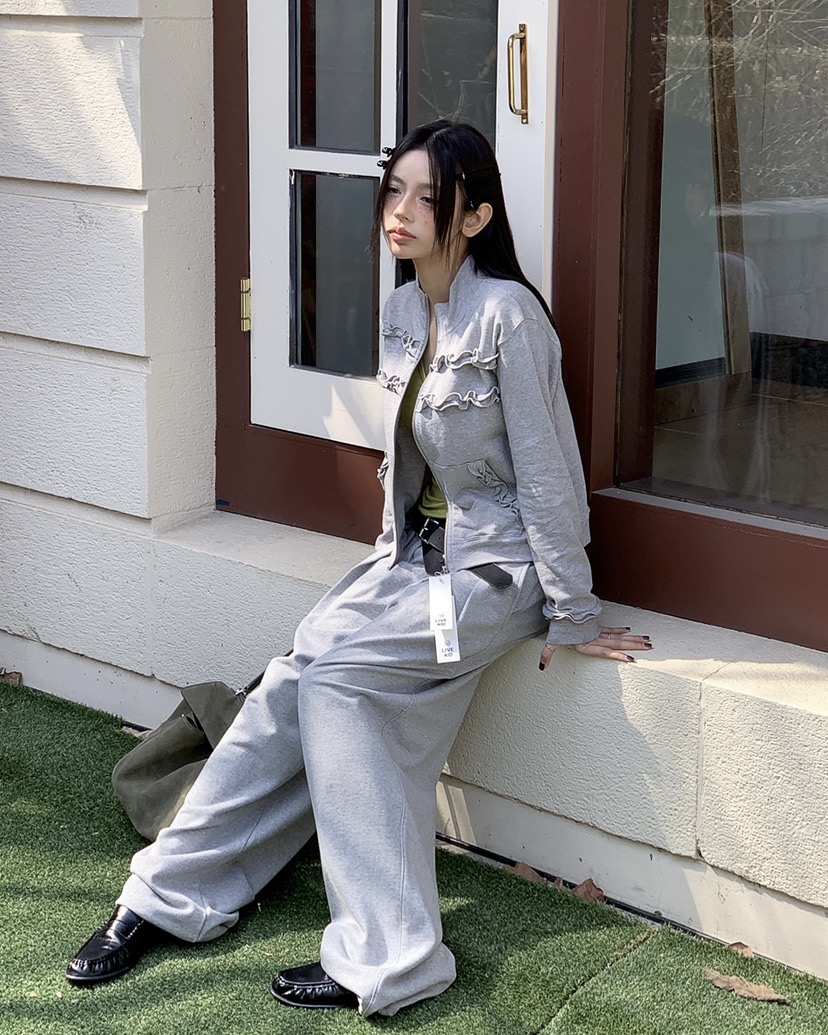 LIVE AID-P韓國東大門直郵女士新品26春夏休閑夾克拉鏈LIVE AID-P夾克