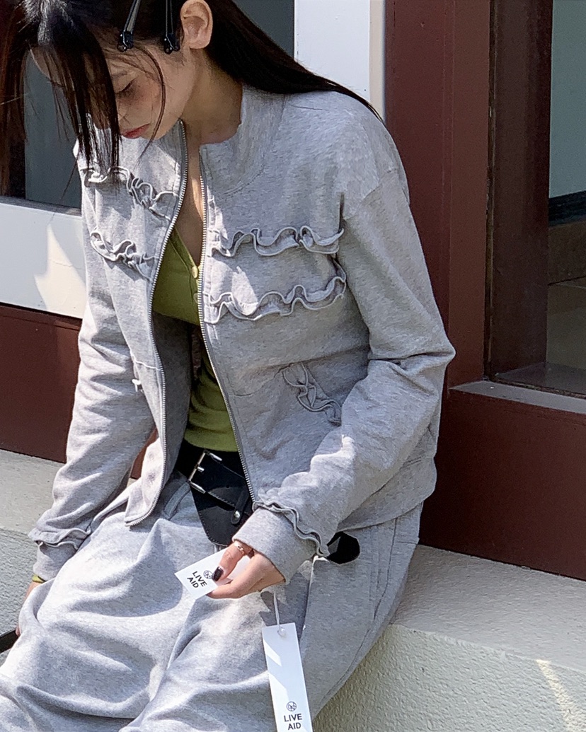 LIVE AID-P韓國東大門直郵女士新品26春夏休閑夾克拉鏈LIVE AID-P夾克