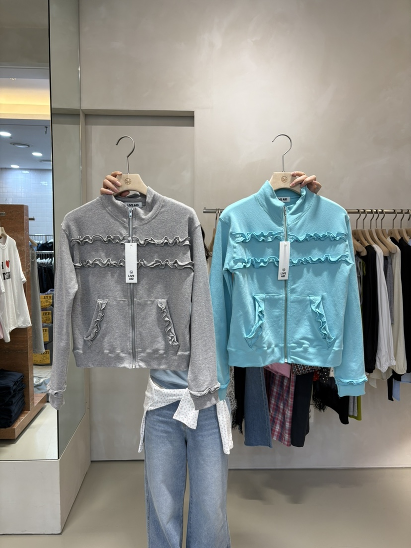 LIVE AID-P韓國東大門直郵女士新品26春夏休閑夾克拉鏈LIVE AID-P夾克