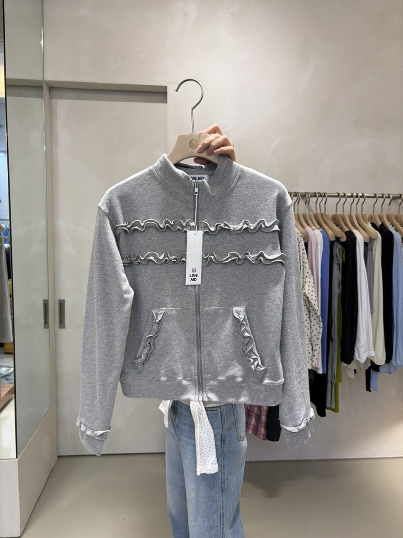 LIVE AID-P韓國東大門直郵女士新品26春夏休閑夾克拉鏈LIVE AID-P夾克圖色2