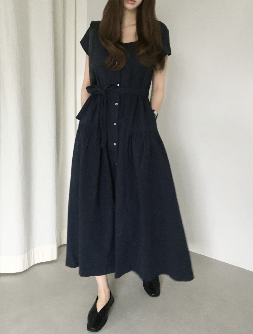 LEGACY韓國直郵女士新款熱賣人氣時尚職業休閑連衣裙含腰帶LEGACY連衣裙