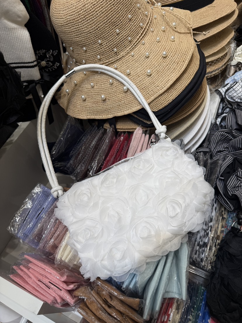 NICEALICE韓國直郵女裝新款休閑職業推薦26春夏單肩斜跨包花朵NICEALICE單肩/斜跨包圖色2