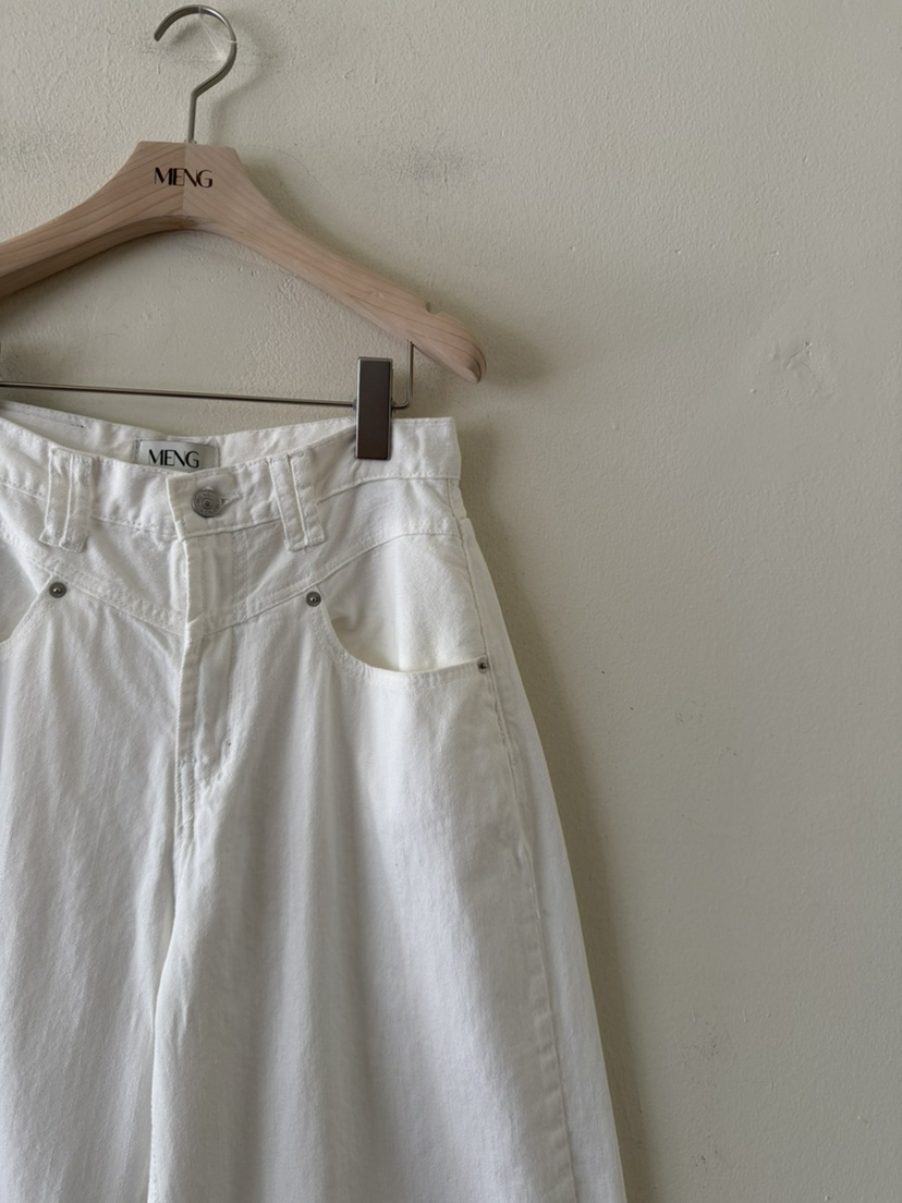 MENG韓國代購女裝新品休閑時尚推薦26春夏真品職業牛仔褲MENG牛仔褲