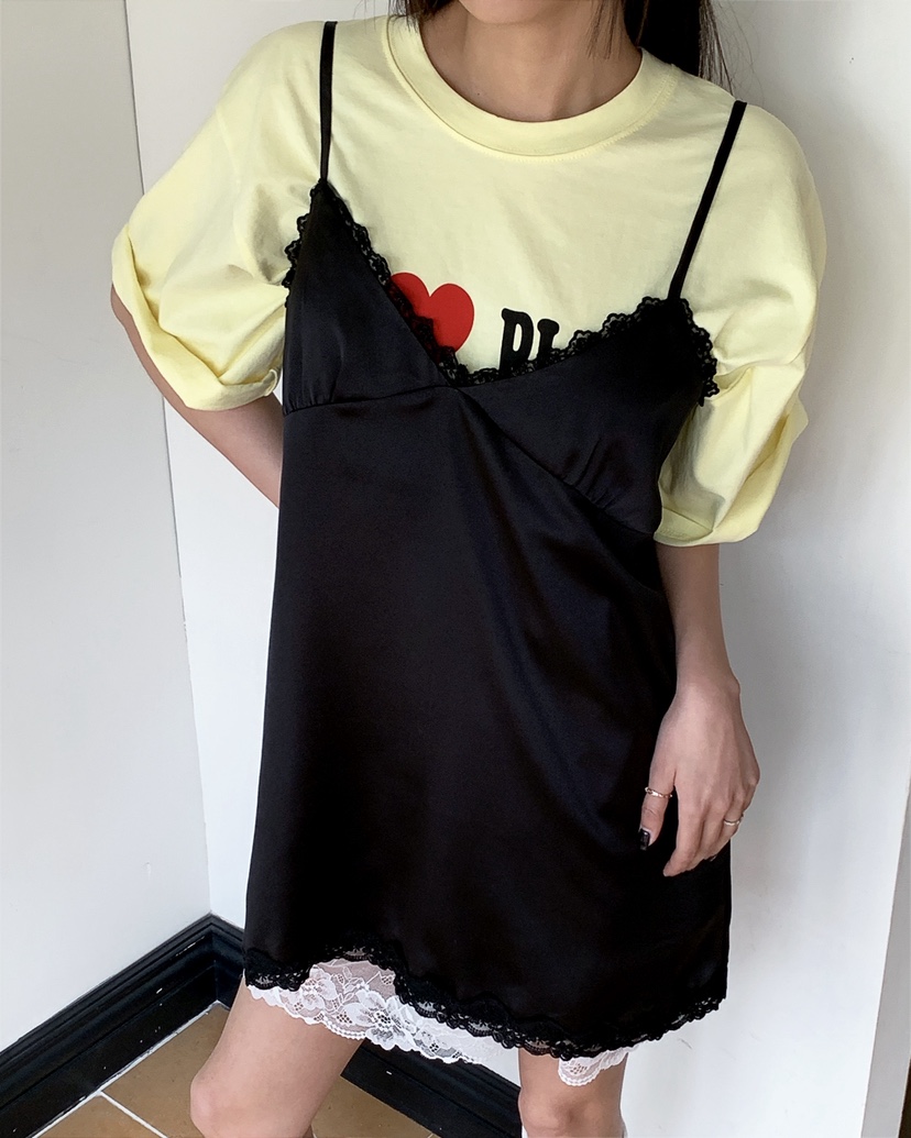 LIVE AID-P韓國直郵實拍女裝新品人氣26春夏時尚推薦T恤LIVE AID-PT恤