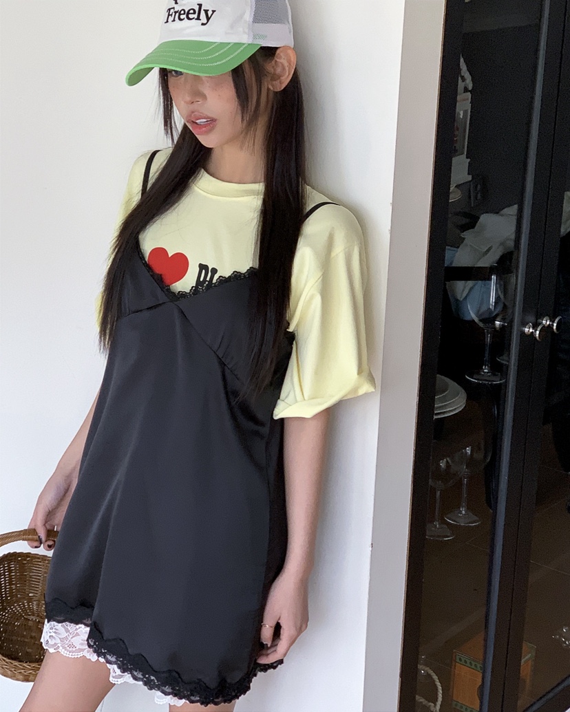 LIVE AID-P韓國直郵實拍女裝新品人氣26春夏時尚推薦T恤LIVE AID-PT恤