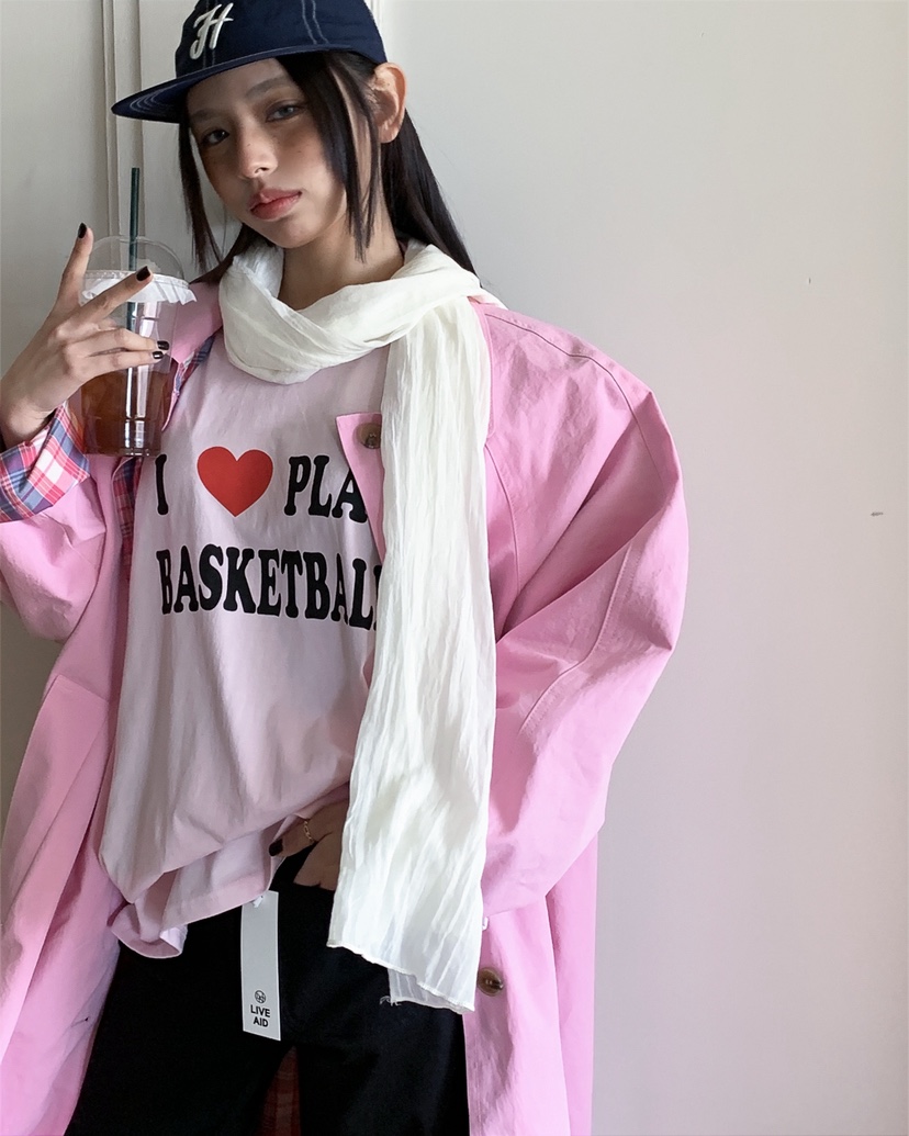 LIVE AID-P韓國直郵實拍女裝新品人氣26春夏時尚推薦T恤LIVE AID-PT恤