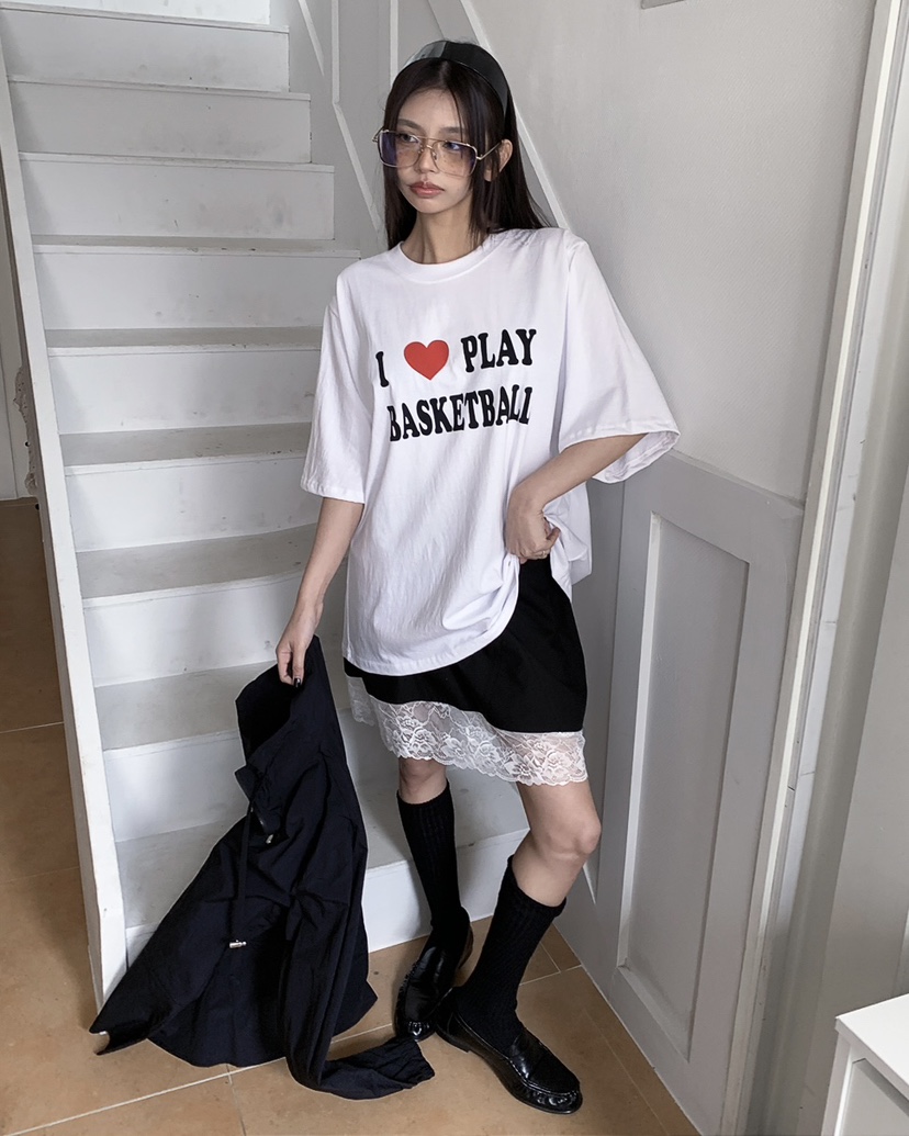 LIVE AID-P韓國直郵實拍女裝新品人氣26春夏時尚推薦T恤LIVE AID-PT恤