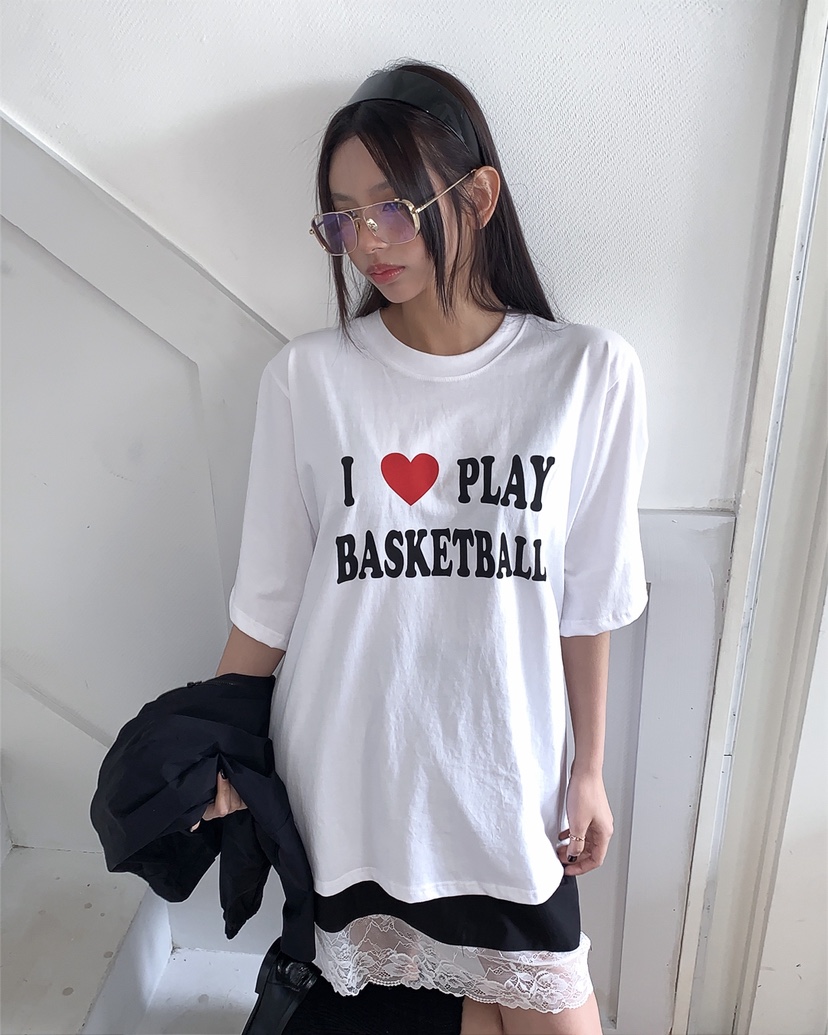 LIVE AID-P韓國直郵實拍女裝新品人氣26春夏時尚推薦T恤LIVE AID-PT恤