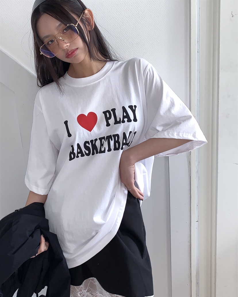 LIVE AID-P韓國直郵實拍女裝新品人氣26春夏時尚推薦T恤LIVE AID-PT恤