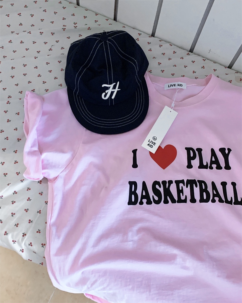 LIVE AID-P韓國直郵實拍女裝新品人氣26春夏時尚推薦T恤LIVE AID-PT恤