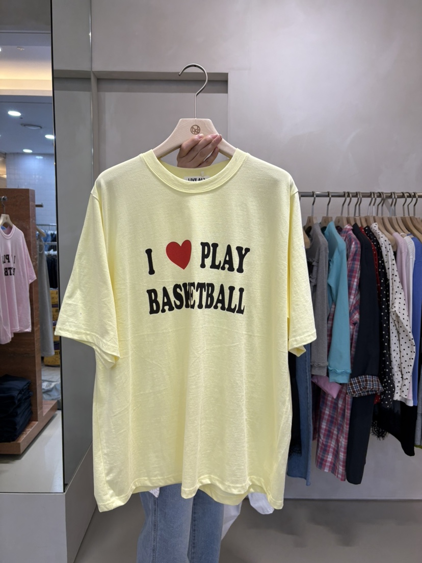 LIVE AID-P韓國直郵實拍女裝新品人氣26春夏時尚推薦T恤LIVE AID-PT恤圖色3