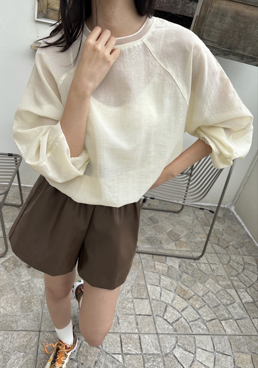 CLASSY-O東大門代購女士新品26春夏人氣休閑襯衫蕾絲衫透明CLASSY-O襯衫/蕾絲衫