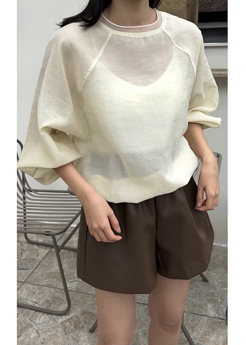 CLASSY-O東大門代購女士新品26春夏人氣休閑襯衫蕾絲衫透明CLASSY-O襯衫/蕾絲衫