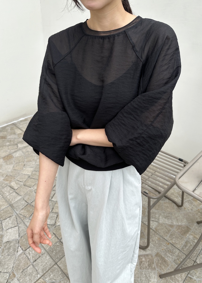 CLASSY-O東大門代購女士新品26春夏人氣休閑襯衫蕾絲衫透明CLASSY-O襯衫/蕾絲衫