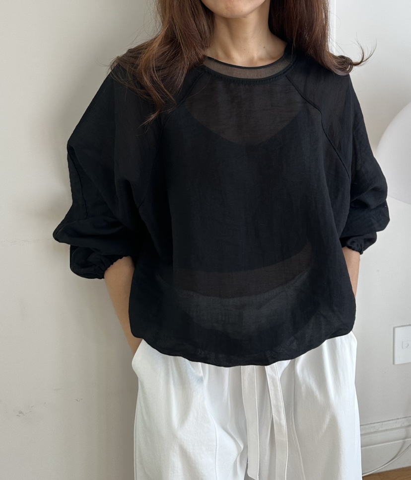 CLASSY-O東大門代購女士新品26春夏人氣休閑襯衫蕾絲衫透明CLASSY-O襯衫/蕾絲衫