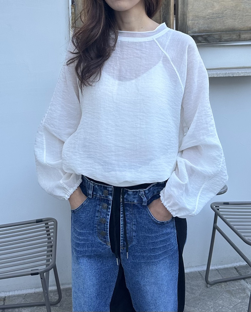 CLASSY-O東大門代購女士新品26春夏人氣休閑襯衫蕾絲衫透明CLASSY-O襯衫/蕾絲衫