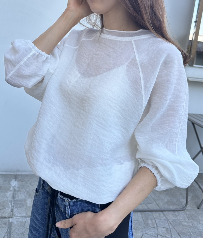 CLASSY-O東大門代購女士新品26春夏人氣休閑襯衫蕾絲衫透明CLASSY-O襯衫/蕾絲衫