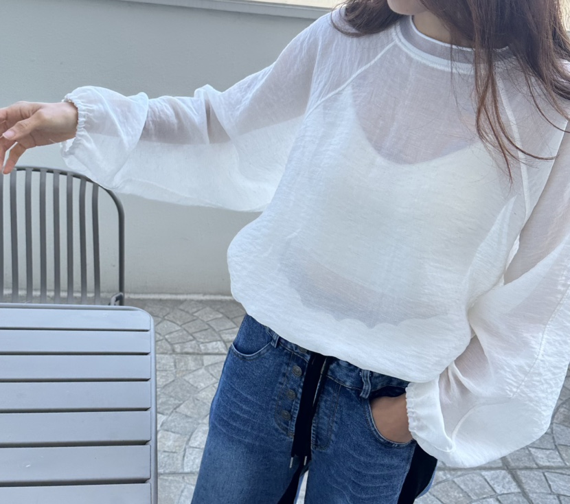 CLASSY-O東大門代購女士新品26春夏人氣休閑襯衫蕾絲衫透明CLASSY-O襯衫/蕾絲衫