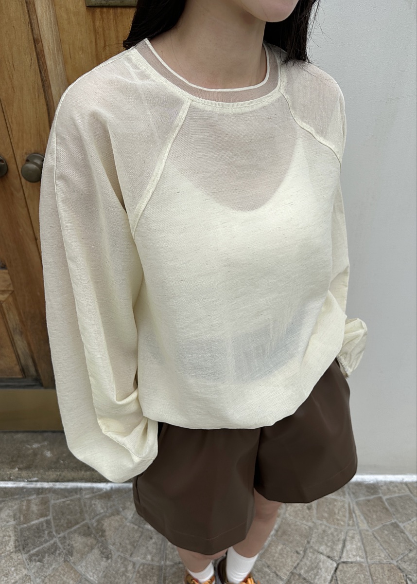 CLASSY-O東大門代購女士新品26春夏人氣休閑襯衫蕾絲衫透明CLASSY-O襯衫/蕾絲衫圖色1