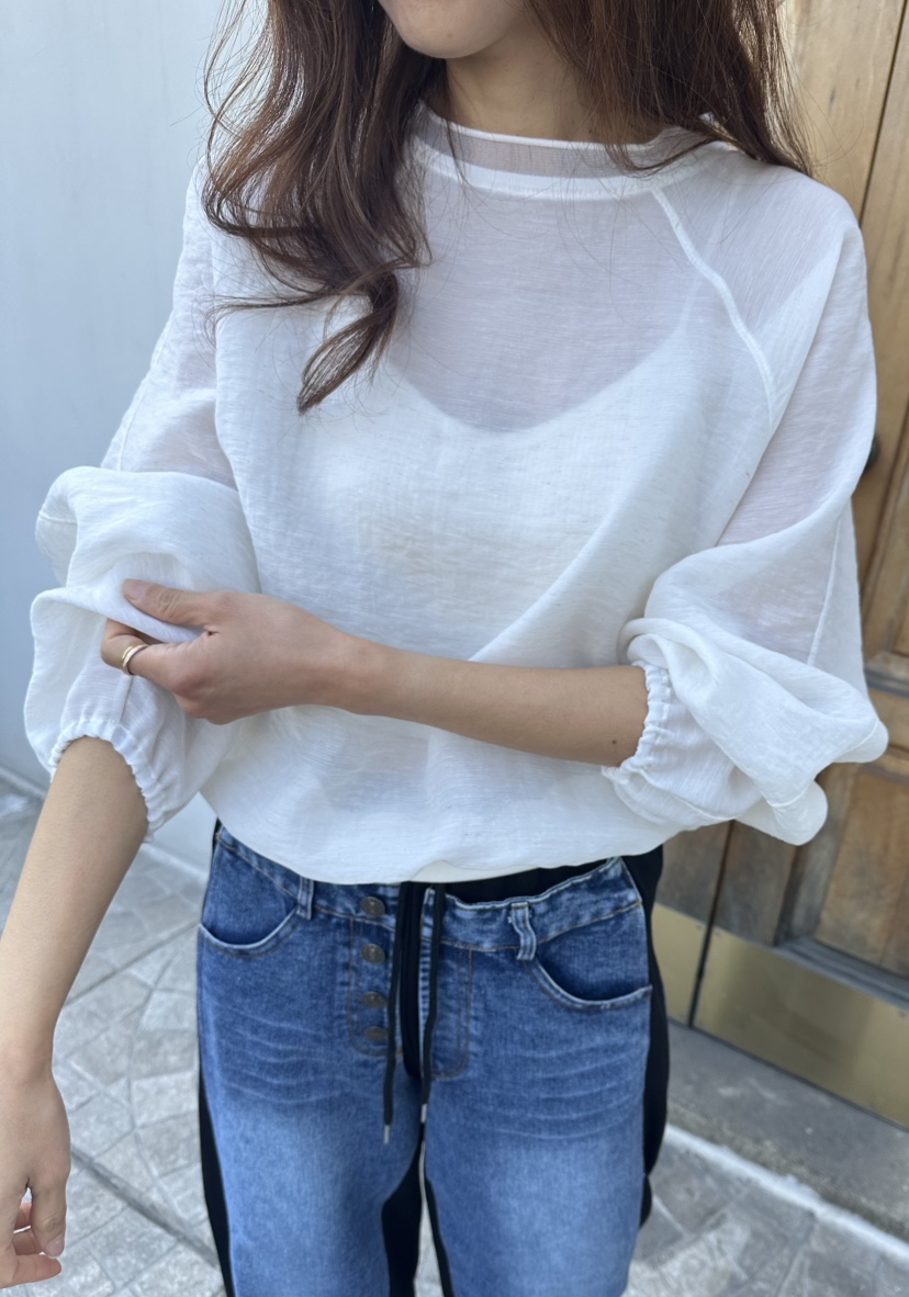 CLASSY-O東大門代購女士新品26春夏人氣休閑襯衫蕾絲衫透明CLASSY-O襯衫/蕾絲衫圖色2