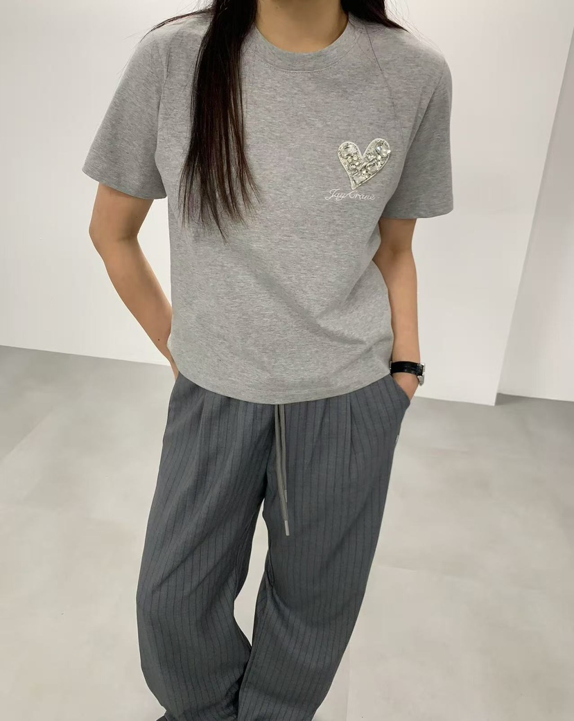 J CRANE-A韓國代購女裝新款26春夏職業熱賣時尚人氣T恤J CRANET恤圖色2