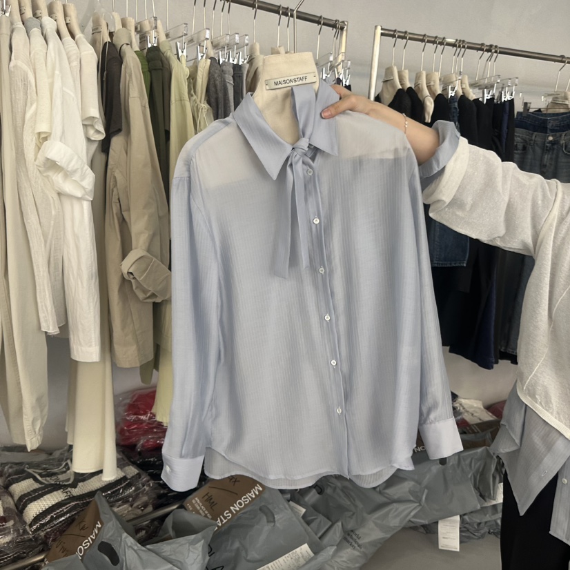 DOUBLE STANDARD/LE SMOKING/MAISONSTAFF韓國代購女士新品熱賣襯衫蕾絲衫MAISONSTAFF襯衫/蕾絲衫圖色2