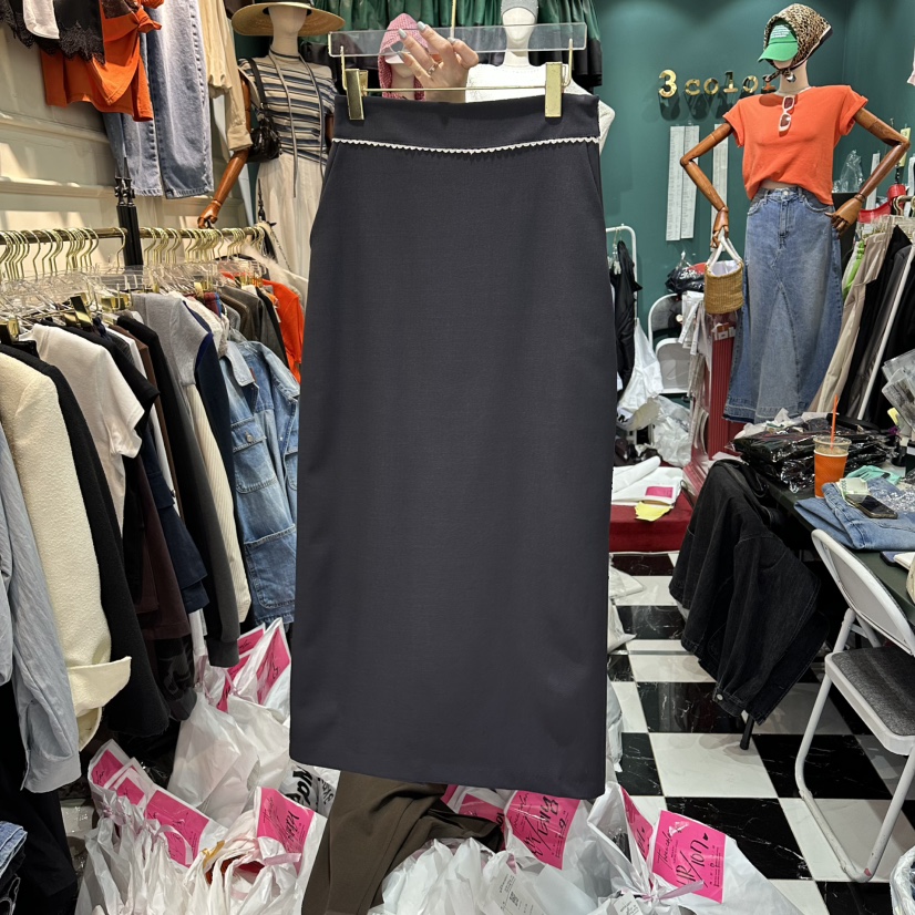 3COLOR韓國東大門代購女裝新品職業長裙Three color長裙圖色1